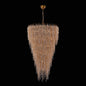 Fuji Foyer Entry Light Pendant Chandelier – True Brass – Crystal+Form Allegri Crystal Lighting
