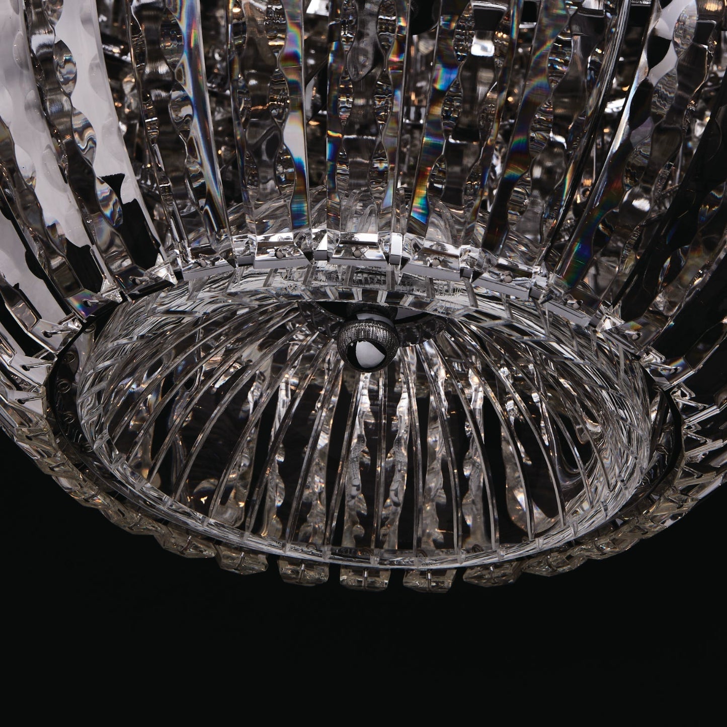 Fontana 61 inch Luxury Crystal Pendant – Polished Chrome