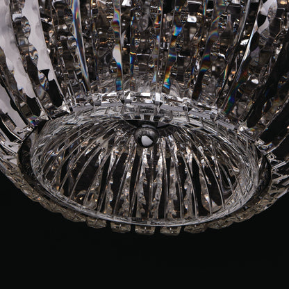Fontana 61 inch Luxury Crystal Pendant – Polished Chrome