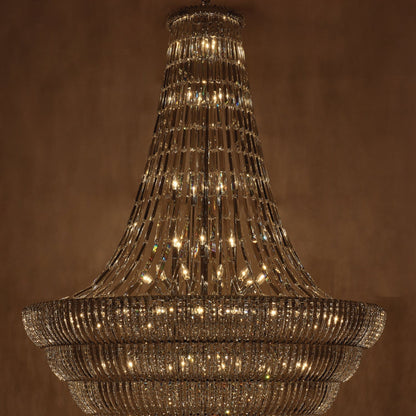 Fontana 61 inch Luxury Crystal Pendant – Polished Chrome