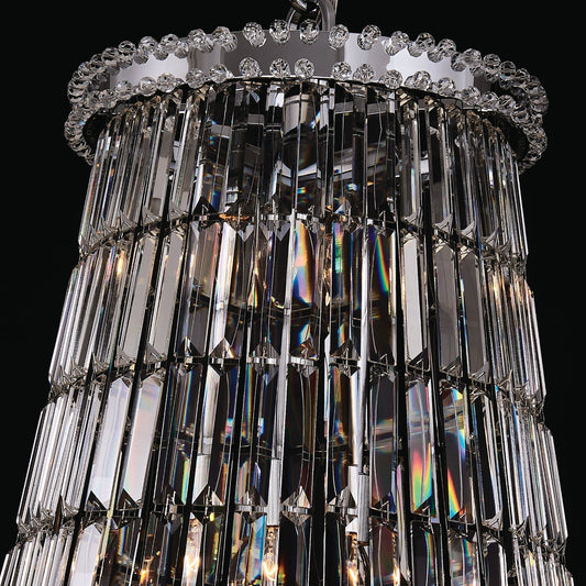 Fontana 61 inch Luxury Crystal Pendant – Polished Chrome