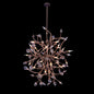 Fiore 34 inch Luxury Crystal Pendant – Pearlized Antique Brass – Crystal+Form Allegri Crystal Lighting