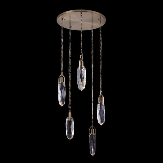 DIAMANTE 5 DROP PENDANT