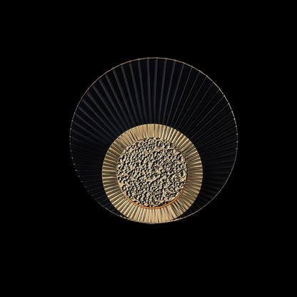 Girare Luxury Sun Crystal Wall Sconce Light 1 Ring – 18K Gold