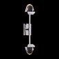 TAGLIO LED POLISHED SILVER SCONCE