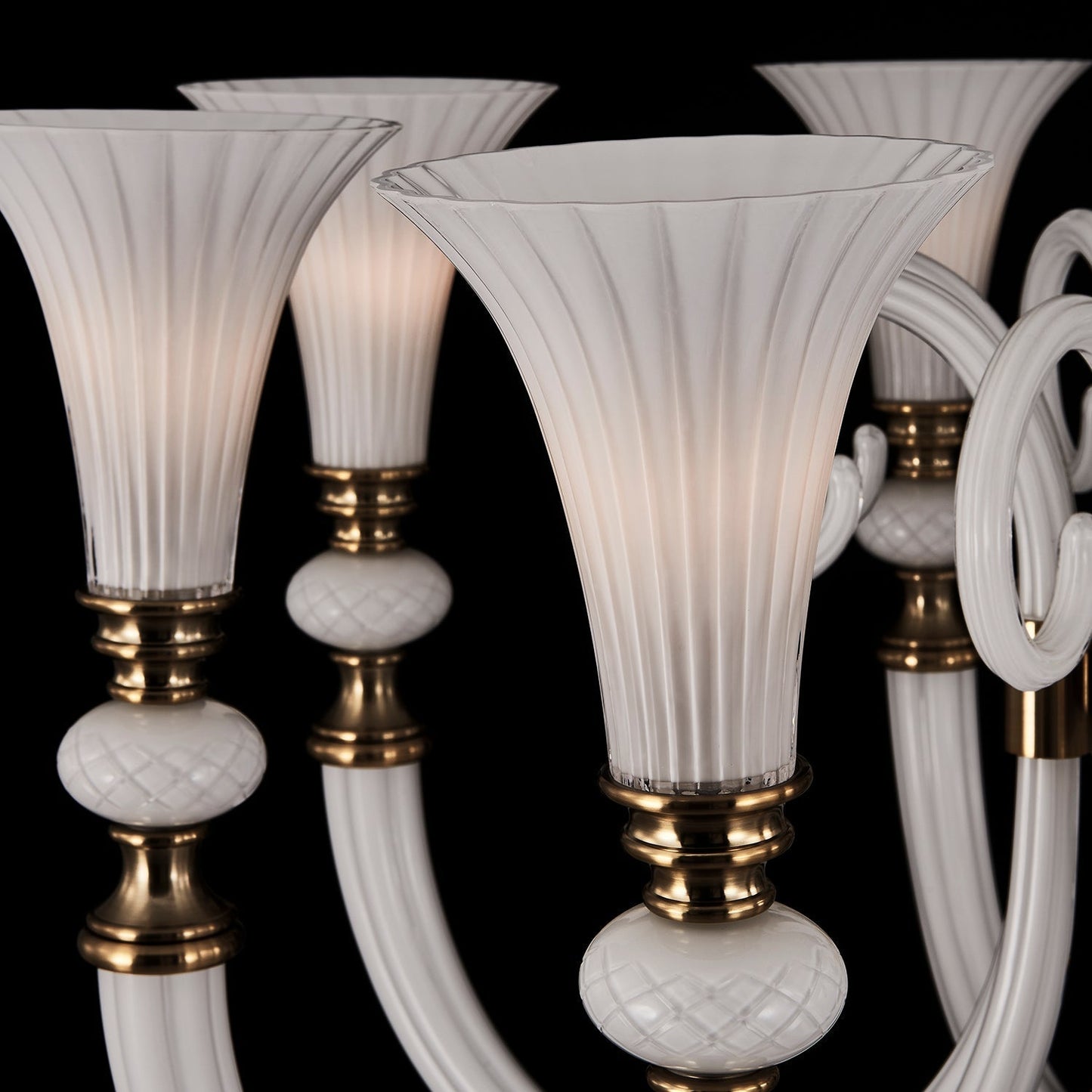 Bianca 42 inch Luxury Crystal Chandelier - Winter White