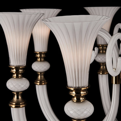 Bianca 42 inch Luxury Crystal Chandelier - Winter White