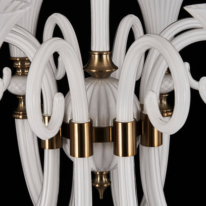 Bianca 42 inch Luxury Crystal Chandelier - Winter White
