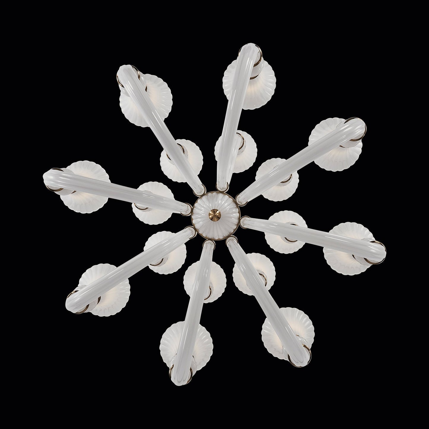 Bianca Luxury Crystal Chandelier - Winter Brass - 043672-044-WHITE