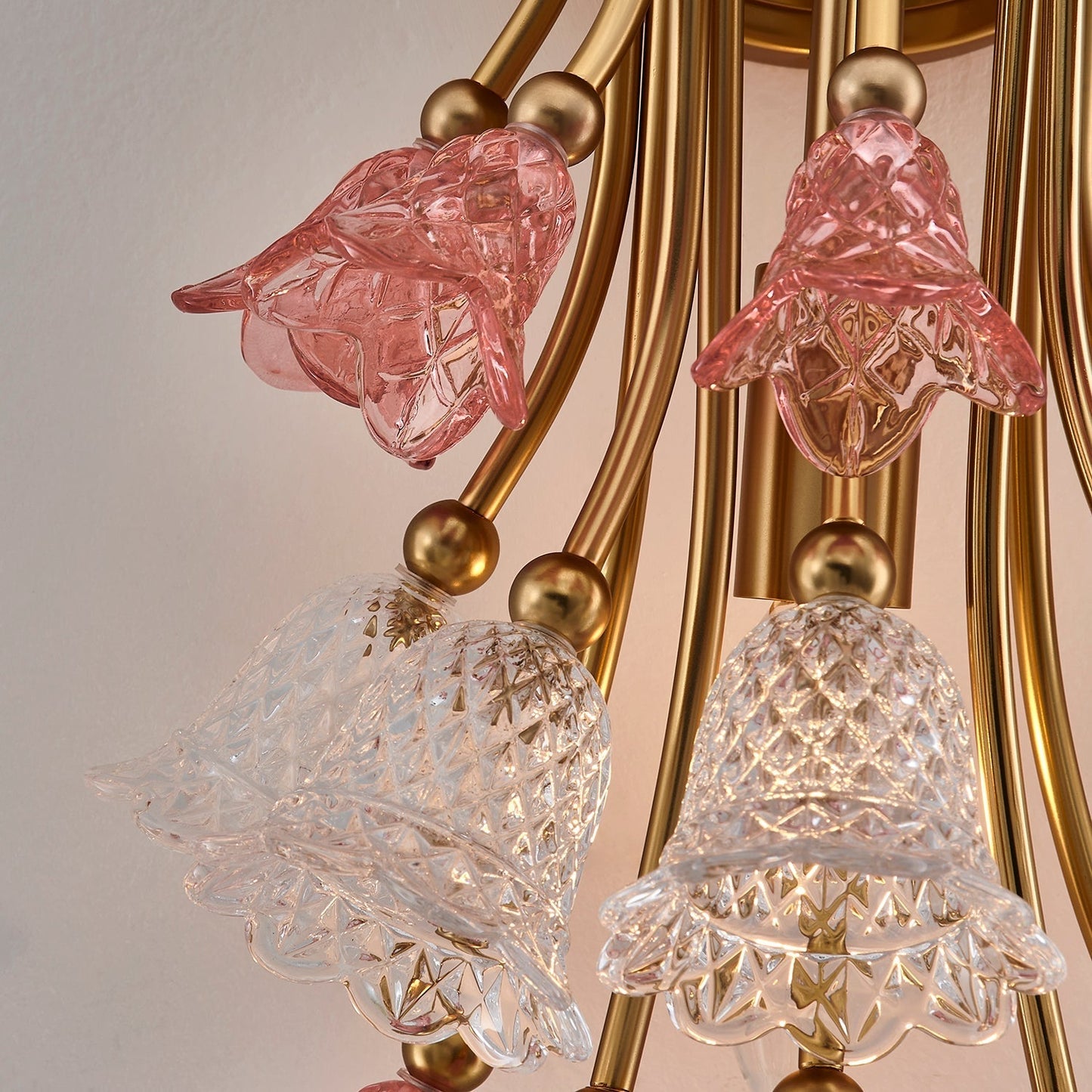 Bella Luxury Crystal Wall Sconce - Antique Brass