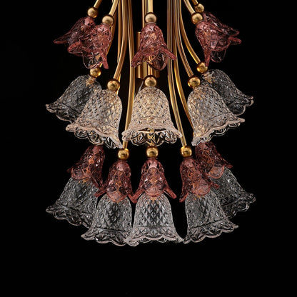 Bella Luxury Crystal Wall Sconce - Antique Brass