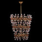 Bella Floral Luxury Crystal Foyer Chandelier - Aged Brass - 045351-003-FR1VR – Crystal+Form Allegri Crystal Lighting