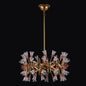 Bella Luxury Crystal 26 inch Candelabra Pendant - Aged Brass – Crystal+Form Allegri Crystal Lighting