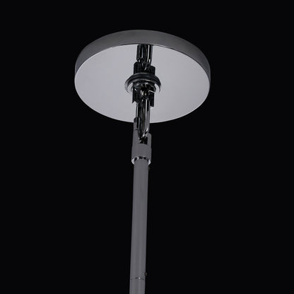 Luminoso 31.75-in 14 Light Socket Polished Chrome/Trapezoidal Crystal Chandelier