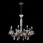 Passo Luxury Crystal Chandelier – Brushed Champagne Gold – Crystal+Form Allegri Crystal Lighting