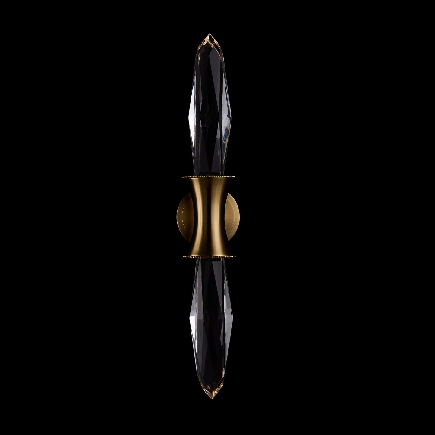 Mostra LED Brass Wall Sconce – True Brass by Allegri Crystal – Crystal+Form Allegri Crystal Lighting