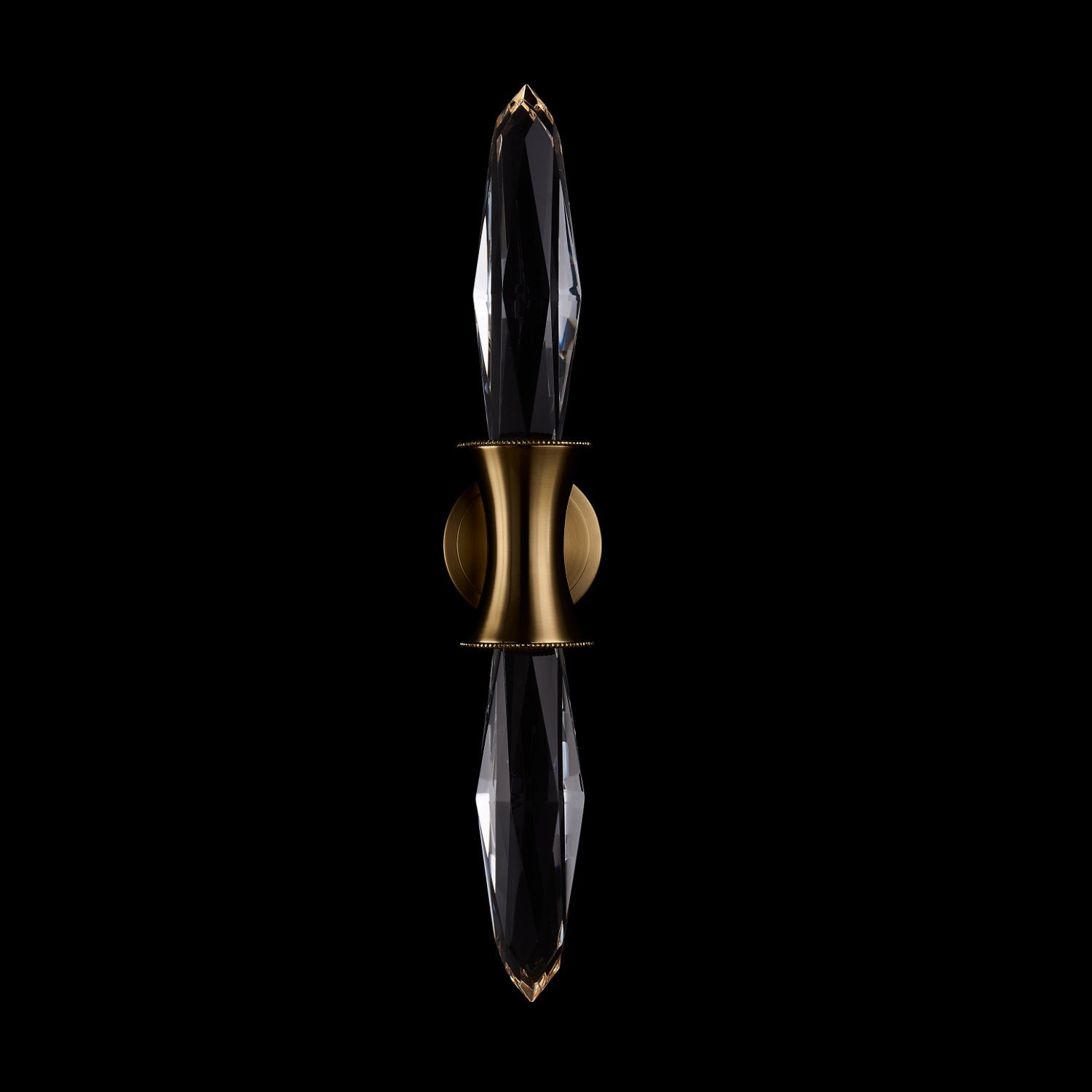 Mostra LED Brass Wall Sconce – True Brass by Allegri Crystal – Crystal+Form Allegri Crystal Lighting