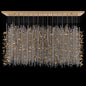 Floating Leaves Custom Flush Pendant – 18K Gold – Crystal+Form Allegri Crystal Lighting