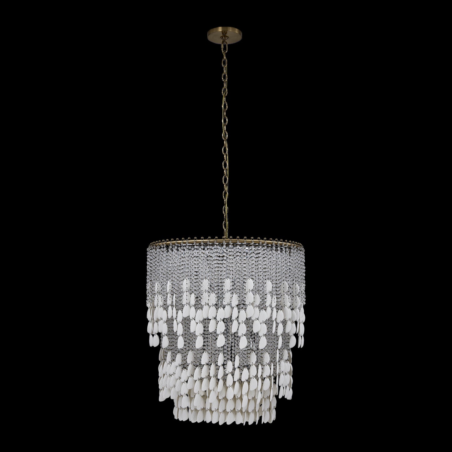 Farfalle 28 IN Chandelier – Crystal+Form Allegri Crystal Lighting