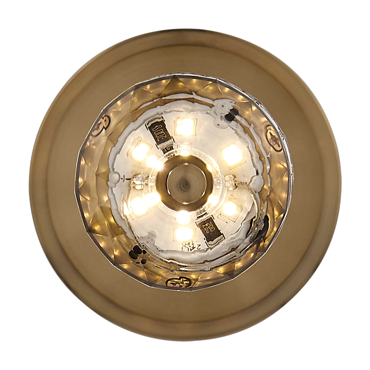 Goccia 6.25-in 2 Light LED Winter Brass/Firenze Clear Pendant