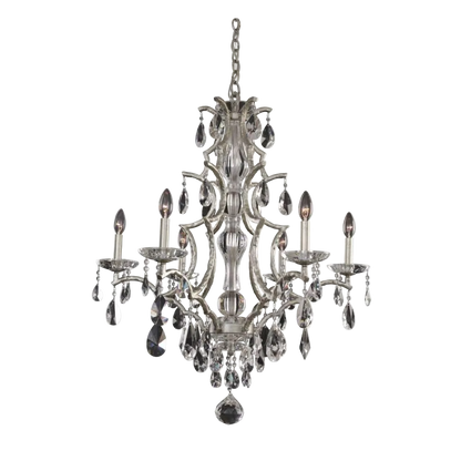 Shorecrest 6 Light Crystal Chandelier - 090072-040-FR001 – Crystal+Form Allegri Crystal Lighting