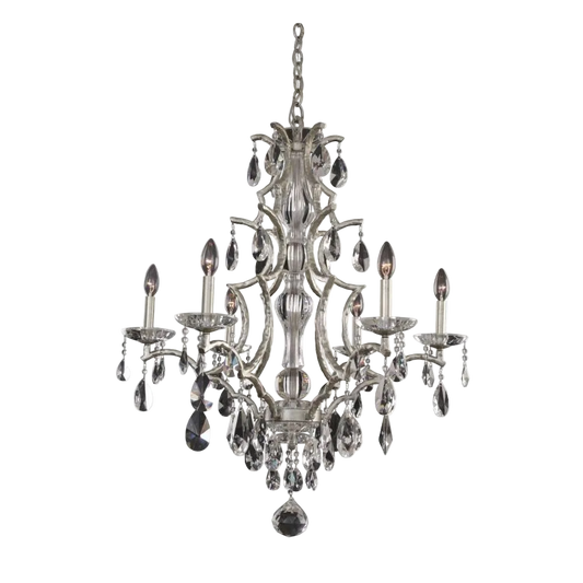 Shorecrest 6 Light Crystal Chandelier - 090072-040-FR001 – Crystal+Form Allegri Crystal Lighting