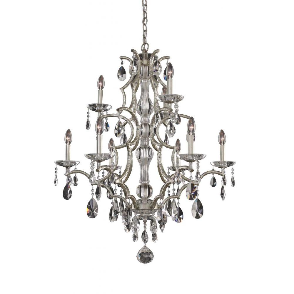 Shorecrest (6+3) Light 2 Tier Chandelier – Crystal+Form Allegri Crystal Lighting