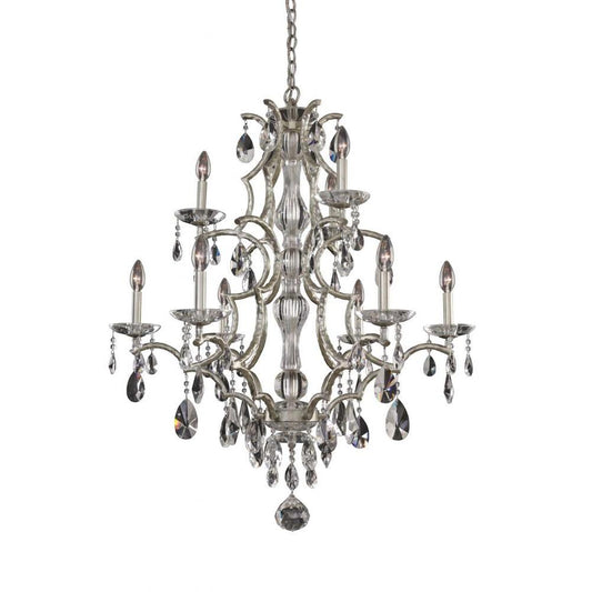 Shorecrest (6+3) Light 2 Tier Chandelier – Crystal+Form Allegri Crystal Lighting