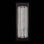 Cilindro  Esterno 28 inch Outdoor Wall Sconce – Matte Black,  Firenze Crystal – Crystal+Form Allegri Crystal Lighting