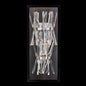 Glacier Esterno 25" Outdoor Sconce – Matte Black by Allegri Crystal