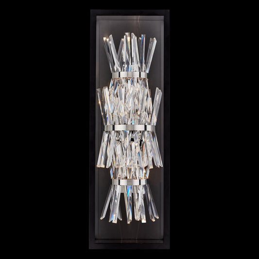 Glacier Esterno 32 inch Outdoor Wall Sconce – Matte Black – Crystal+Form Allegri Crystal Lighting