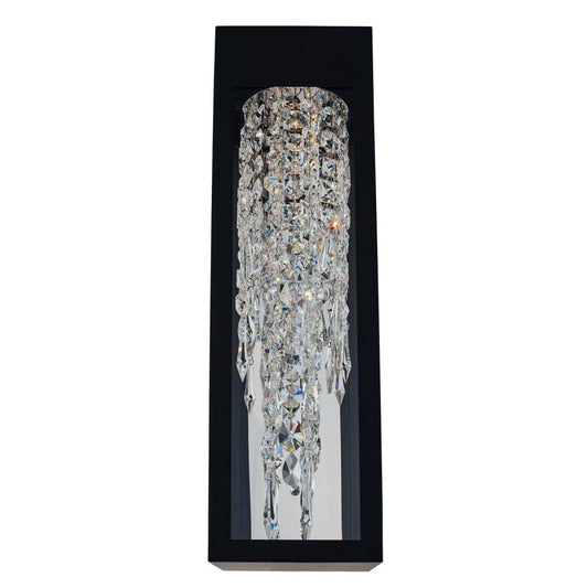 Tenuta Esterno 20 inch Outdoor Wall Sconce – Matte Black – Crystal+Form Allegri Crystal Lighting