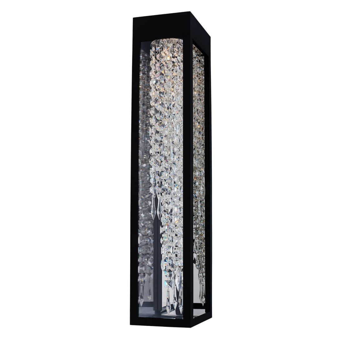 Tenuta Esterno 30" Outdoor  Sconce – Matte Black by Allegri Crystal – Crystal+Form Allegri Crystal Lighting