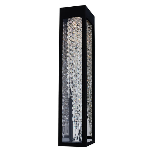 Tenuta Esterno 30" Outdoor  Sconce – Matte Black by Allegri Crystal – Crystal+Form Allegri Crystal Lighting