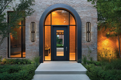 Carato Esterno 25-in 2 Light LED Outdoor Bronze Fluorcarbon/Clear Outdoor Wall Sconce