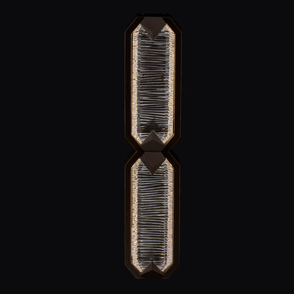 Carato Esterno 25-in 2 Light LED Outdoor Bronze Fluorcarbon/Clear Outdoor Wall Sconce