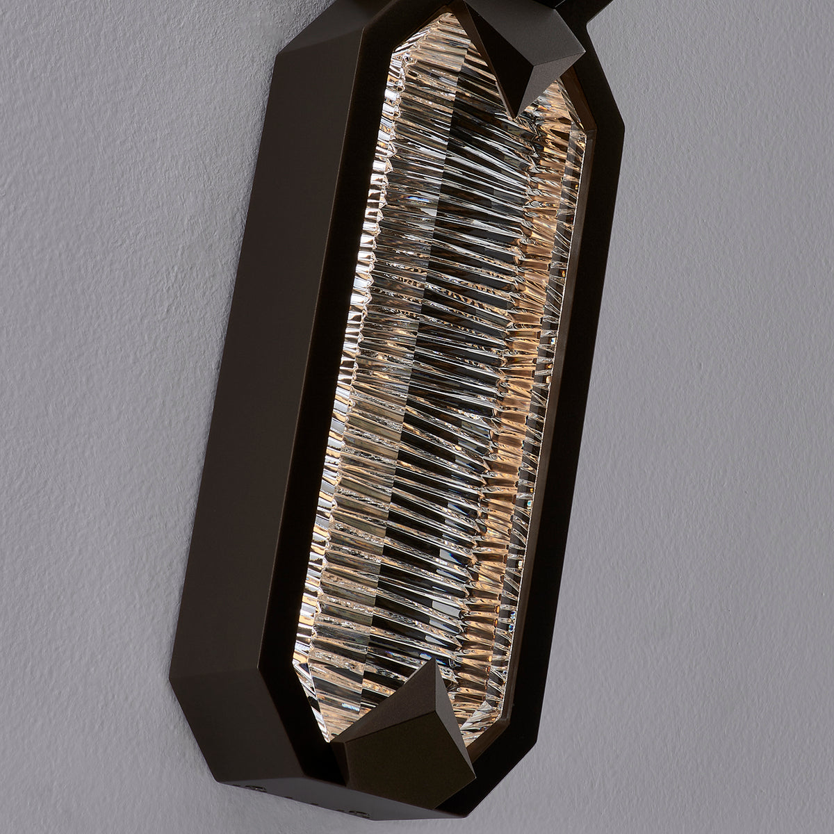 Carato Esterno 25-in 2 Light LED Outdoor Bronze Fluorcarbon/Clear Outdoor Wall Sconce