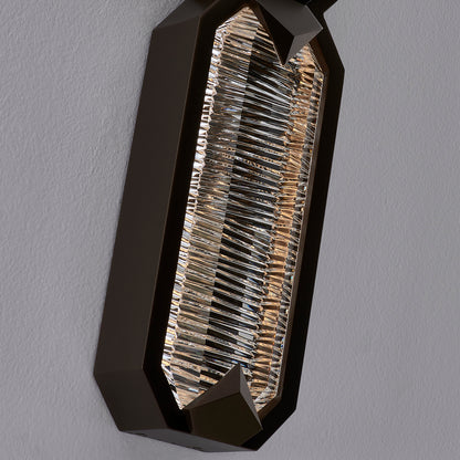 Carato Esterno 25-in 2 Light LED Outdoor Bronze Fluorcarbon/Clear Outdoor Wall Sconce