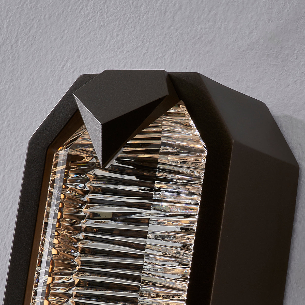 Carato Esterno 25-in 2 Light LED Outdoor Bronze Fluorcarbon/Clear Outdoor Wall Sconce