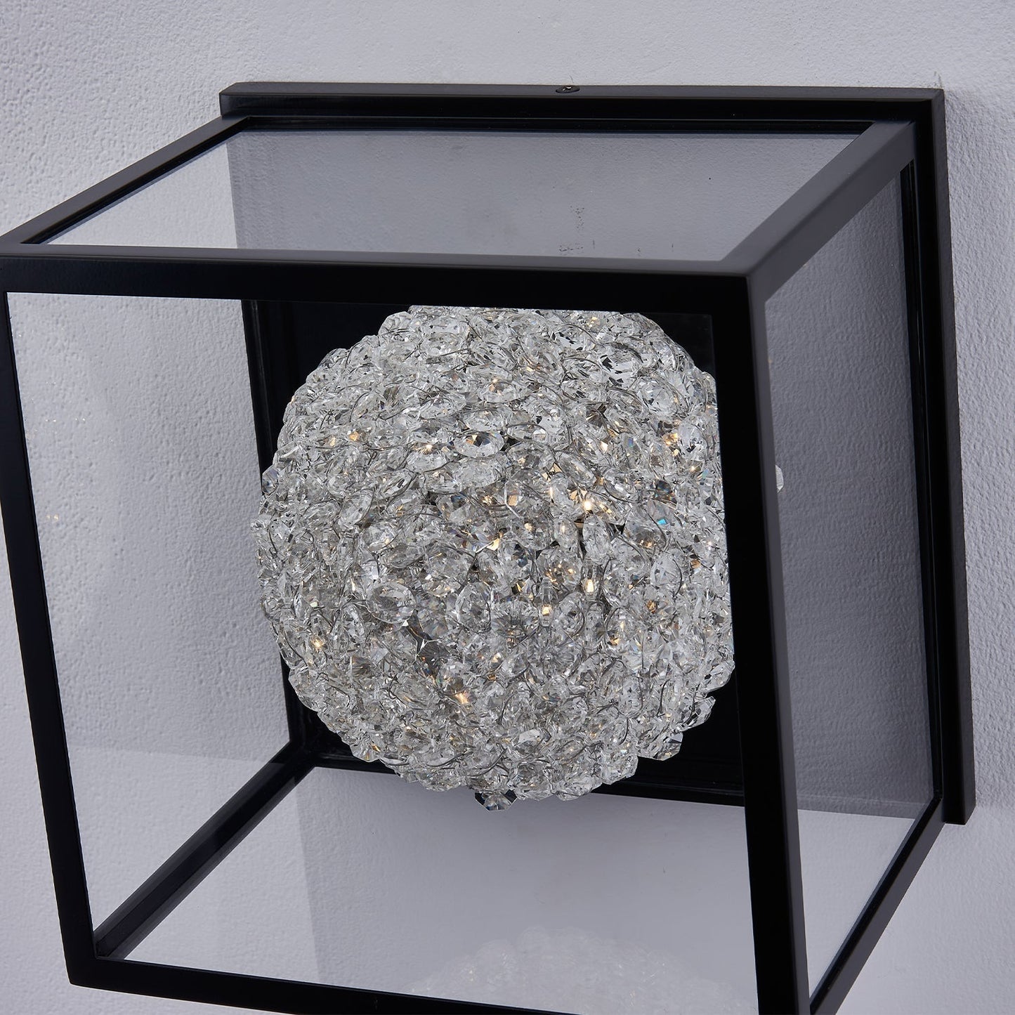 LINA ESTERNO SHORT Outdoor Crystal Wall Sconce – Bronze