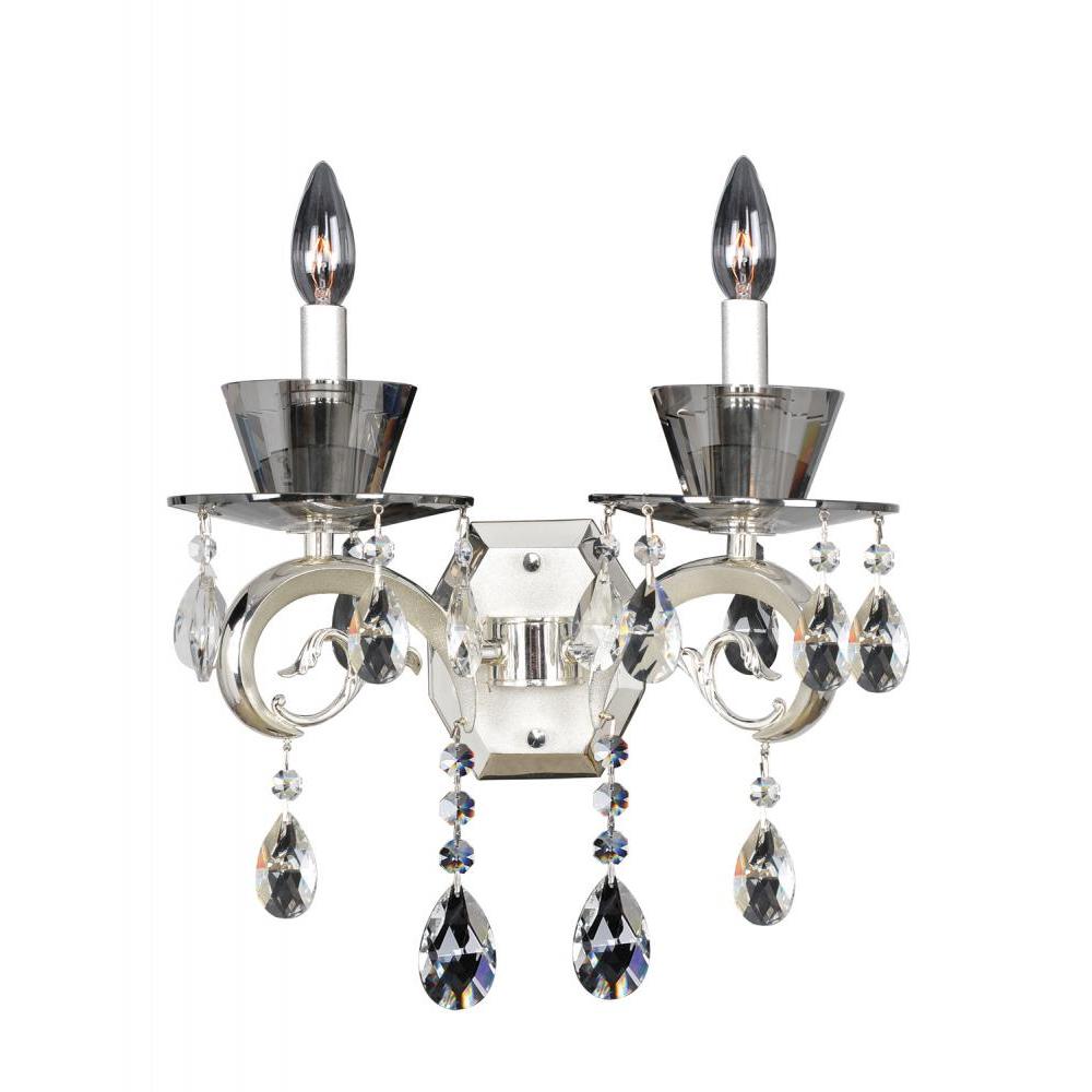 Locatelli 2 Light Wall Bracket – Crystal+Form Allegri Crystal Lighting