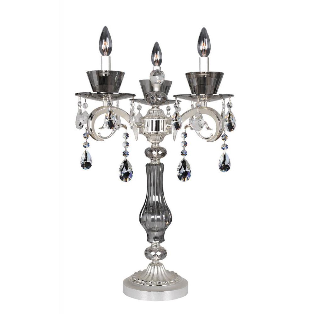 Locatelli 3 Light Table Lamp – Crystal+Form Allegri Crystal Lighting