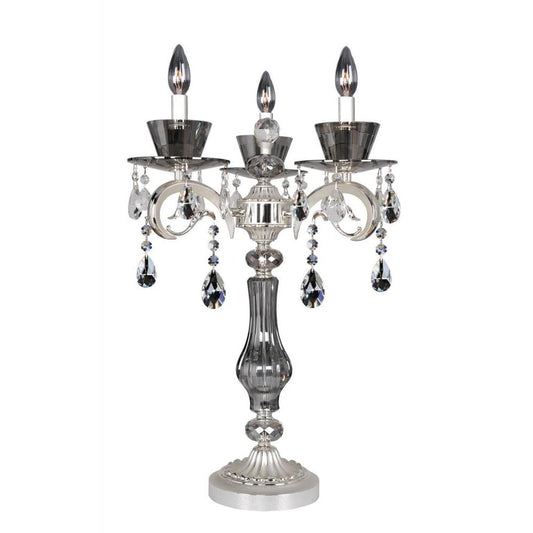 Locatelli 3 Light Table Lamp – Crystal+Form Allegri Crystal Lighting