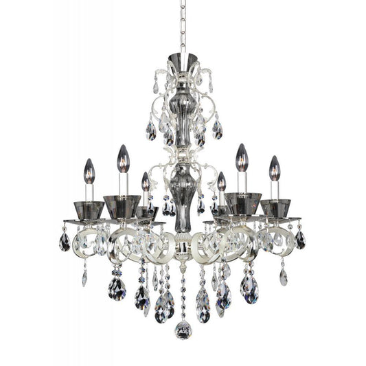Locatelli 6 Light Chandelier – Crystal+Form Allegri Crystal Lighting