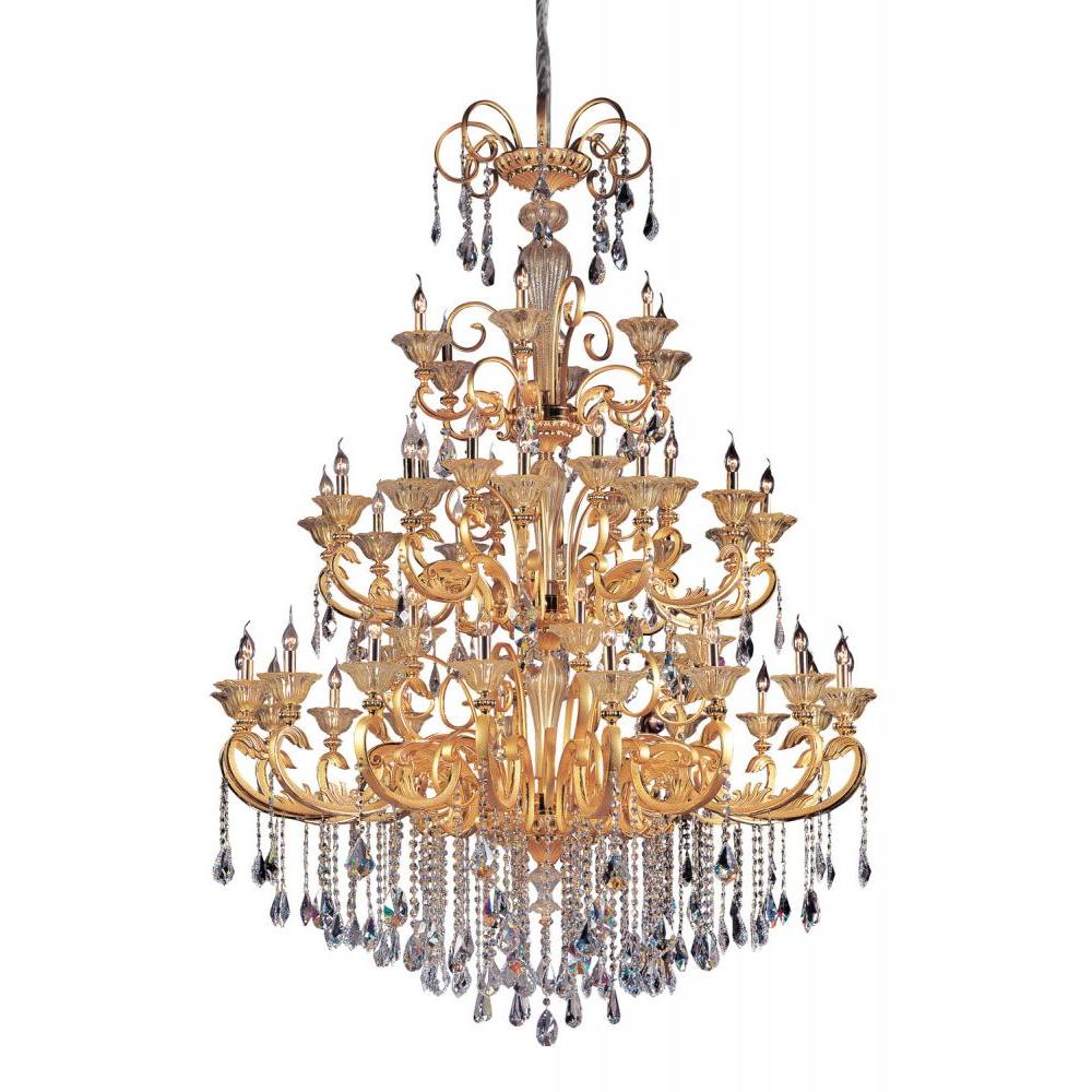 Legrenzi 48 Light Chandelier – Crystal+Form Allegri Crystal Lighting