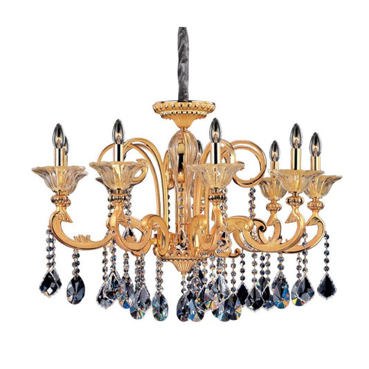 Legrenzi 9 Light Chandelier – Crystal+Form Allegri Crystal Lighting