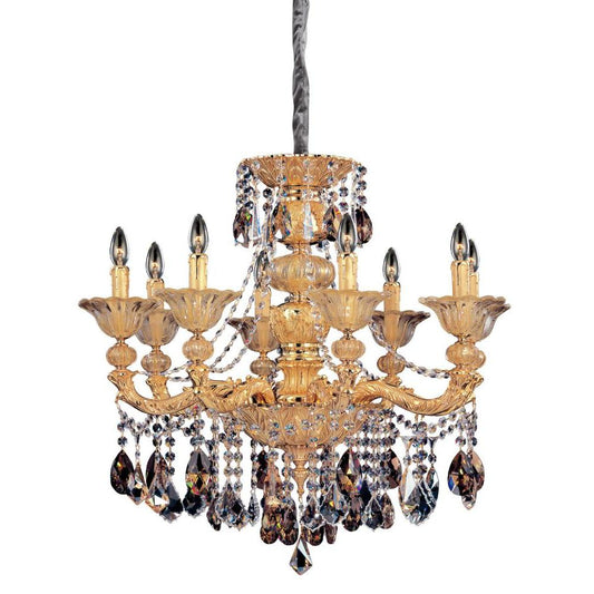 Mendelssohn 8 Light Chandelier – Crystal+Form Allegri Crystal Lighting