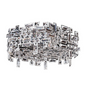 Vermeer 6 Light Hex Flush Mount