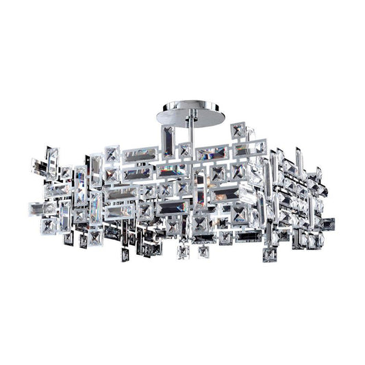 Vermeer 21 Inch Square Pendant – Crystal+Form Allegri Crystal Lighting
