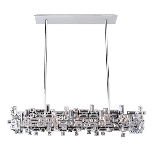 Vermeer 8 Light Island – Crystal+Form Allegri Crystal Lighting